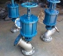 氣動(dòng)上展式放料閥